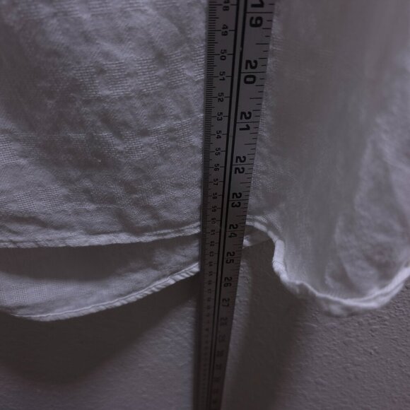 Old Navy Womens‎ Flutter Sleeve White Textured Cotton Blouse Size Small - Picture 4 of 9